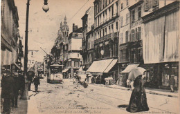 SO 19-(54)  NANCY - POINT CENTRAL ET RUE SAINT GEORGES - TRAMWAYS - COMMERCES - 2 SCANS - Nancy