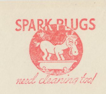 Meter Top Cut USA 1938 Horse - Spark Plugs - Paardensport