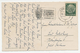 Card / Postmark Deutsches Reich / Germany 1939 Wine Congress - Vins & Alcools