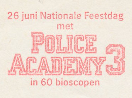 Meter Proof / Test Strip Netherlands 1986- Frama 21283 Police Academy 3 - Movie - Cinema