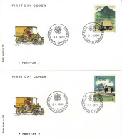 Faroe Islands  1990;   Europa - CEPT;  Set Of 2 On FDC (Foghs Cover). - Faroe Islands