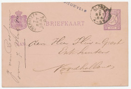 Naamstempel Nieuwveen 1884 - Briefe U. Dokumente