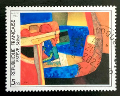 1986 FRANCE N 2413 ESTEVE SKIBET - OBLITERE - Usados