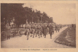 SO 21-(56) CAMP DE COETQUIDAN - DEPART EN MANOEUVRE - 2 SCANS - Guer Coetquidan