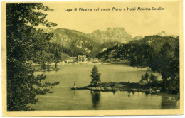G.155  Lago Di Misurina Col Monte Piano E Hotel Misurina-Vecellio - Auronzo Di Cadore - Other & Unclassified