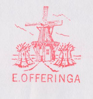 Meter Cover Netherlands 1993 Windmill - Groningen - Windmills