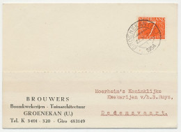 Firma Briefkaart Groenekan 1954 - Boomkwekerij - Unclassified