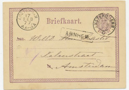 Trein Haltestempel Arnhem 1877 - Cartas & Documentos