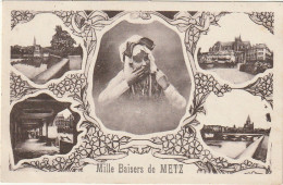 SO 22-(57) MILLE BAISERS DE METZ - CARTE FANTAISIE MULTIVUES - 2 SCANS - Metz
