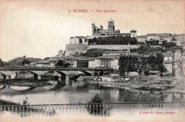 *CPA - 34 - BEZIERS - Vue Générale; Cathédrale (A Et B) - Beziers