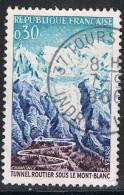 FRANCE : N° 1454 Oblitéré "TàD Rond" (Tunnel Du Mont-Blanc) - PRIX FIXE - - Usados