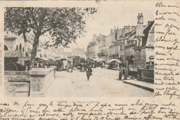 S0 23-(58) COSNE - LA PLACE D' ARMES - MARCHE , ETALS - 2 SCANS - Cosne Cours Sur Loire