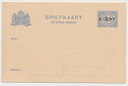 Briefkaart G. 93 II - Papier Kleurnuance  - Ganzsachen