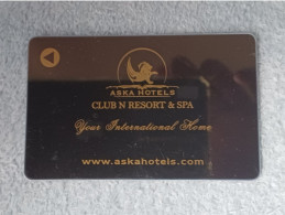 HOTEL KEYS - 2520 - TURKEY - ASKA HOTELS ALANYA/ANTALYA - Chiavi Elettroniche Di Alberghi