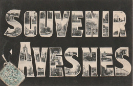S0 24-(59) SOUVENIR D' AVESNES - LETTRES MULTIVUES  - 2 SCANS - Avesnes Sur Helpe