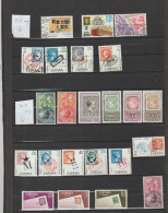 Espagne Lot De 23 Timbres Thème Timbre Sur Timbre ** Et Oblitérés (lot 7) - Verzamelingen