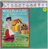 C1205  FROMAGE PATE DE BRIE MOULIN A EAU DE GAYE MARNE  40 % 180 Gr - Quesos