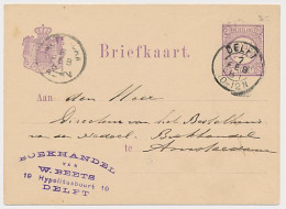 Firma Briefkaart Delft 1881 - Boekhandel - Unclassified