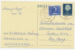 Briefkaart G. 330 / Bijfrankering Veenendaal - Den Haag 1966 - Postwaardestukken