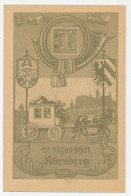 Postal Stationery Germany 1921 Mail Coach - Horse - Philatelic Day Nurnberg - Stamp Bayern - Andere & Zonder Classificatie