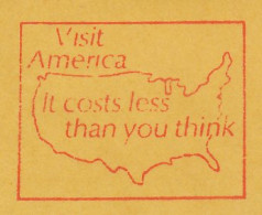 Meter Cut Netherlands 1978 Visit America - Map - Non Classés