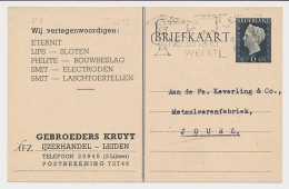 Briefkaart G. 297 Particulier Bedrukt Leiden 1949 - Postal Stationery