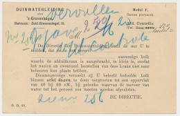 Briefkaart G. DW78-II-t - Duinwaterleiding S-Gravenhage  - Postwaardestukken