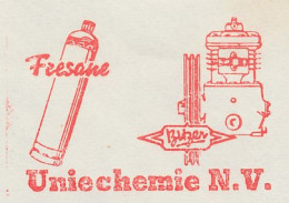 Meter Cover Netherlands 1966 Chemistry - Gas Bottle - Apeldoorn - Autres & Non Classés