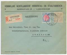 Em. Bontkraag Aangetekend Den Haag - Amsterdam 1923 - Ohne Zuordnung