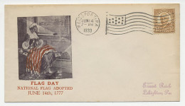 Illustrated Cover USA 1933 Flag Day - Autres & Non Classés