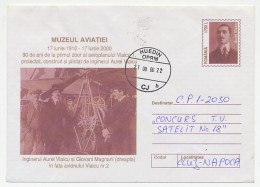Postal Stationery Romania 2000 Aurel Vlaicu - Aviation Pioneer - Vliegtuigen