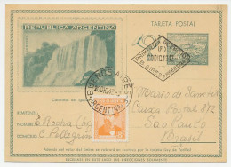 Postal Stationery Argentina 1943 Waterfall - Iguazu - Ohne Zuordnung