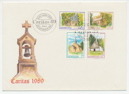 Cover / Postmark Luxembourg 1989 Churches  - Eglises Et Cathédrales