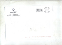 Lettre Flamme Port Paye Bale Entete Garage Renault - Storia Postale