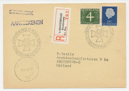 Registered Card / Postmark Netherlands 1958 World Session International Organisation Of Good Templars  - Freimaurerei