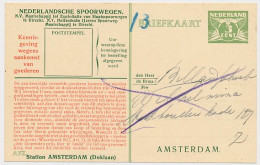 Spoorwegbriefkaart G. NS222 S - Locaal Te Amsterdam  - Ganzsachen