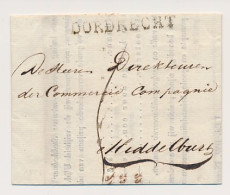 DORDRECHT - Middelburg 1824 - ...-1852 Prephilately