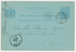 Trein Kleinrondstempel Utrecht - Zwolle E 1892 - Cartas & Documentos