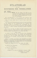 Staatsblad 1920 : Spoorlijn Winsum - Zoutkamp - Documenti Storici