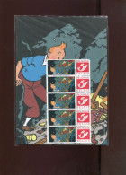 Belgie 3181 Gepersonaliseerde Zegel MNH Duostamps BD COMICS STRIPS TINTIN Strip Of 5 HERGE (one Stamp Corner Missing) - Postfris