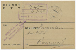 Dienst PTT Boxtel - Roermond 1945 - Transportmiddelen - Zonder Classificatie