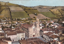 RE Nw5-(31) MONTESQUIEU VOLVESTRE - PLACE DE L'EGLISE - VUE AERIENNE - COMMERCE " L'EPARGNE " - Other & Unclassified