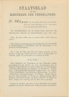 Staatsblad 1934 : Spoorlijn Provincie Brabant - Documenti Storici