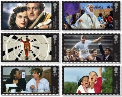 Great Britain United Kingdom 2014 British Cinema Legendary Movies Set Of 6 Stamps MNH - Kino