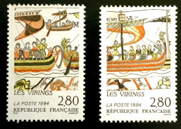 1994 FRANCE N 2867 /2866 LES VIKINGS - SANS GOMME - Oblitérés