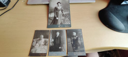 4 PHOTOS DE PERSONNES CHEZ PHOTOGRAPHE ALLEMAGNE BIELEFELD - Oud (voor 1900)