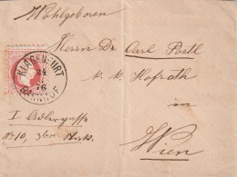 Autriche Lettre Klagenfurt / Bahnhof 1876 - Briefe U. Dokumente