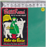 C1222 FROMAGE PATE DE BRIE LINCET ANGLURE  MARNE 53 % LE PETIT RENE 160 Gr VARIANTE - Cheese