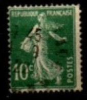 FRANCE    -   1921 .   Y&T N° 159 Oblitéré .  Tache Sous Le Pied - Used Stamps