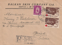 Bulgarie Lettre Recommandée Sofia Pour La Suisse 1946 - Storia Postale